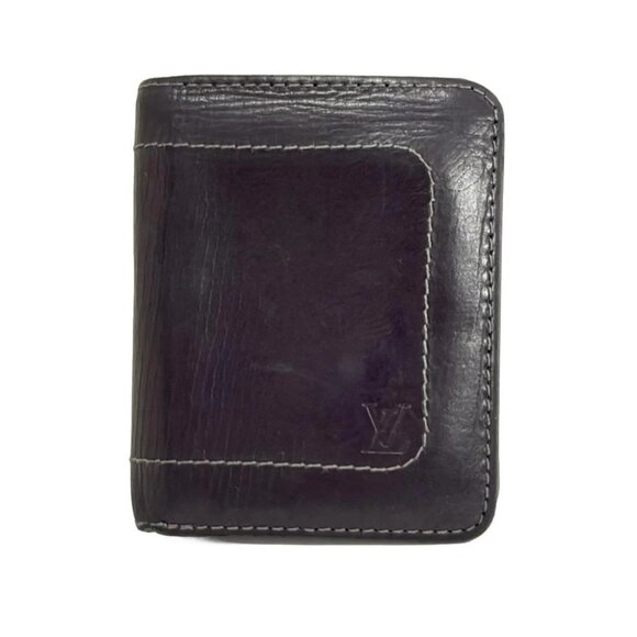 Auth LOUIS VUITTON Compact Wallet M97021 Basalte Utah - TN0171 Bifold Wallet - Picture 1 of 5